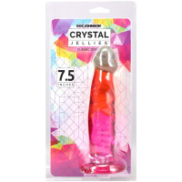 Дилдо Doc Johnson Crystal Jellies - 7.5 Inch Classic Dong - Rainbow — Просмотреть изображение 5