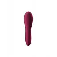 Вакуумний стимулятор із вібрацією Satisfyer Dual Crush Wine Red — Переглянути зображення 3