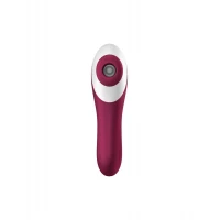 Вакуумний стимулятор із вібрацією Satisfyer Dual Crush Wine Red — Переглянути зображення 2