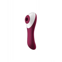 Вакуумний стимулятор із вібрацією Satisfyer Dual Crush Wine Red — Переглянути зображення 1