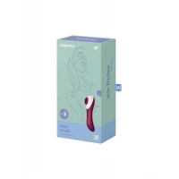 Вакуумний стимулятор із вібрацією Satisfyer Dual Crush Wine Red — Переглянути зображення 4