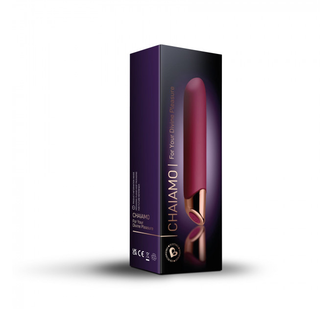 Потужний вібратор Rocks Off Chaiamo Burgundy (м'ята упаковка!!!)