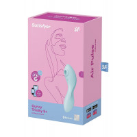 Вакуумний смарт-стимулятор із вібрацією Satisfyer Curvy Trinity 5 (Blue)  (м'яте паковання!!!) — Переглянути зображення 8
