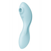 Вакуумний смарт-стимулятор із вібрацією Satisfyer Curvy Trinity 5 (Blue)  (м'яте паковання!!!) — Переглянути зображення 4