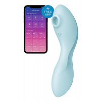 Вакуумний смарт-стимулятор із вібрацією Satisfyer Curvy Trinity 5 (Blue)  (м'яте паковання!!!) — Переглянути зображення 1