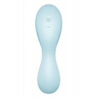 Вакуумний смарт-стимулятор із вібрацією Satisfyer Curvy Trinity 5 (Blue)  (м'яте паковання!!!) — Переглянути зображення 7