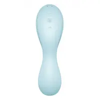 Вакуумний смарт-стимулятор із вібрацією Satisfyer Curvy Trinity 5 (Blue)  (м'яте паковання!!!) — Переглянути зображення 7