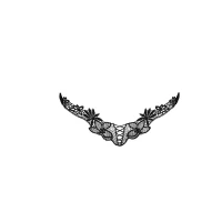 Трусики мереживні Passion Exclusive ATHENA THONG XXL/XXXL, black — Переглянути зображення 3