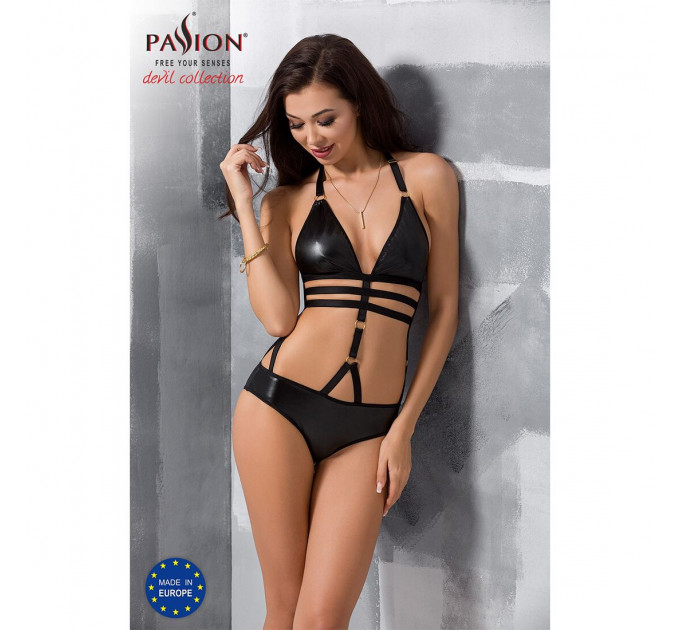 Боді монокіні під латекс Passion Exclusive LAMIS BODY XXL/XXXL, black
