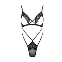 Боді монокіні з відкритими грудьми Passion DIABOLINA BODY XXL/XXXL, black — Просмотреть изображение 3