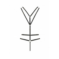 Відкрите боді зі стреп Passion Exclusive MEGGY S/M, black