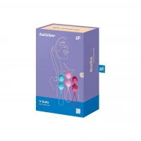 Вагінальні кульки Satisfyer V Balls (3 пари), діаметр 3,4 см, маса 79-114-150г, монолітні — Переглянути зображення 4