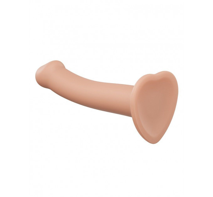 Насадка для страпону Strap-On-Me Dual Density Dildo Flesh XL, діаметр 4,5 см, двошарова, гнучка