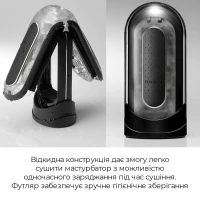 Вібромастурбатор Tenga Flip Zero Electronic Vibration Black, змінна інтенсивність, розкладний — Переглянути зображення 6