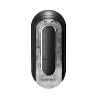 Вібромастурбатор Tenga Flip Zero Electronic Vibration Black, змінна інтенсивність, розкладний — Переглянути зображення 1