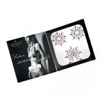 Пестіс з кристалів Petits Joujoux Gloria set of 3 - Black/Pink, прикраса на груди та вульву — Просмотреть изображение 3