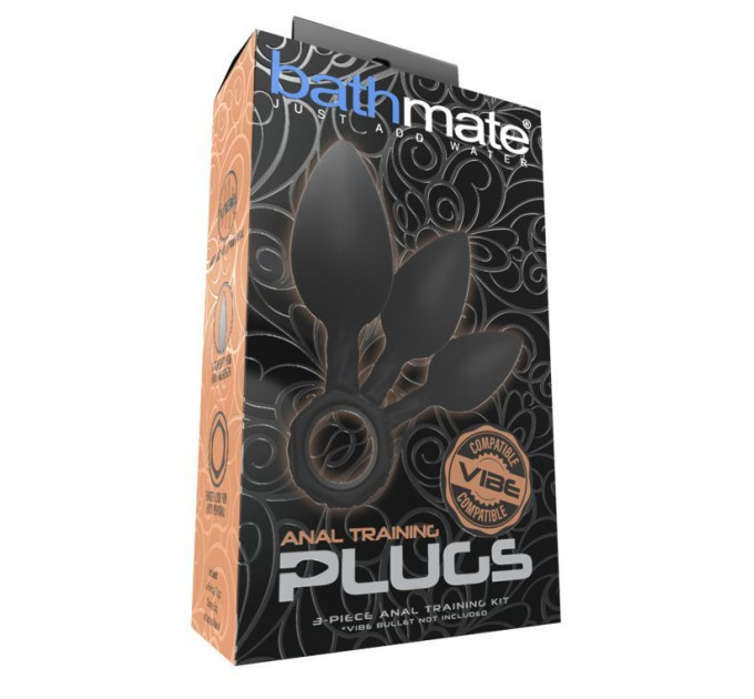 Набір анальних пробок Bathmate Anal Training Plugs, діаметр 2,5 см - 3,1см - 3,8см