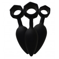 Набор анальных пробок Bathmate Anal Training Plugs, диаметр 2,5см - 3,1см - 3,8см