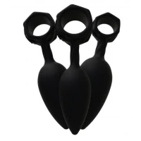 Набір анальних пробок Bathmate Anal Training Plugs, діаметр 2,5 см - 3,1см - 3,8см — Переглянути зображення 5