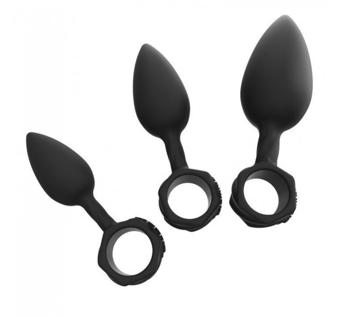 Набір анальних пробок Bathmate Anal Training Plugs, діаметр 2,5 см - 3,1см - 3,8см