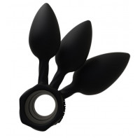 Набор анальных пробок Bathmate Anal Training Plugs, диаметр 2,5см - 3,1см - 3,8см