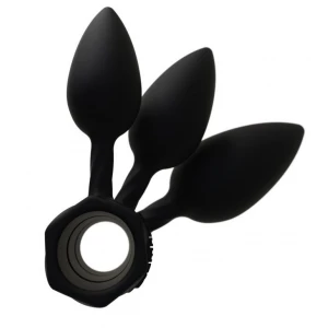 Набір анальних пробок Bathmate Anal Training Plugs, діаметр 2,5 см - 3,1см - 3,8см