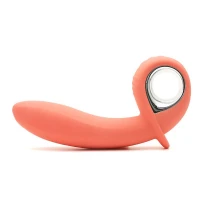 Анальний вібратор KISTOY Klein Orange з кінчиком, що надувається, unisex, діаметр 35-50мм — Переглянути зображення 1