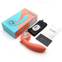 Анальный вибратор KISTOY Klein Orange с надувающимся кончиком, unisex, диаметр 35-50мм — Просмотреть изображение 11