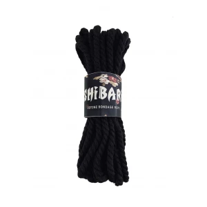 Бавовняна мотузка для шібарі Feral Feelings Shibari Rope, 8 м чорна