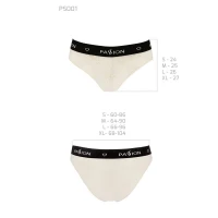 Трусики з широкою гумкою і мереживом Passion PS001 PANTIES L, ecru — Переглянути зображення 5
