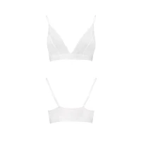 Еластичний топ з мереживом Passion PS001 TOP S, white — Просмотреть изображение 4