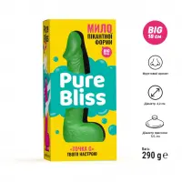 Мило у формі пеніса Pure Bliss BIG Green, крафтове мило-член, натуральне — Просмотреть изображение 10