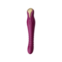 Смартвібратор-пульсатор Zalo — King Velvet Purple, кристал Swarovski — Переглянути зображення 1