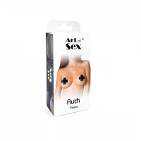 Сексуальні наліпки на груди Art of Sex – Ruth, колір чорний — Переглянути зображення 4