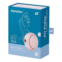 Вакуумний стимулятор із вібрацією Satisfyer Pro To Go 3 Rose — Переглянути зображення 6