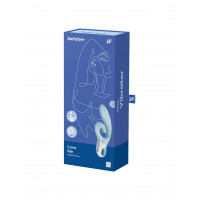 Вибратор-кролик Satisfyer Love Me Blue, гибкий, отросток с тройным кончиком — Просмотреть изображение 7