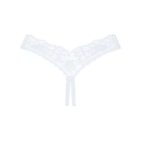 Мереживні танга Obsessive Heavenlly crotchless thong M/L, з доступом — Переглянути зображення 6