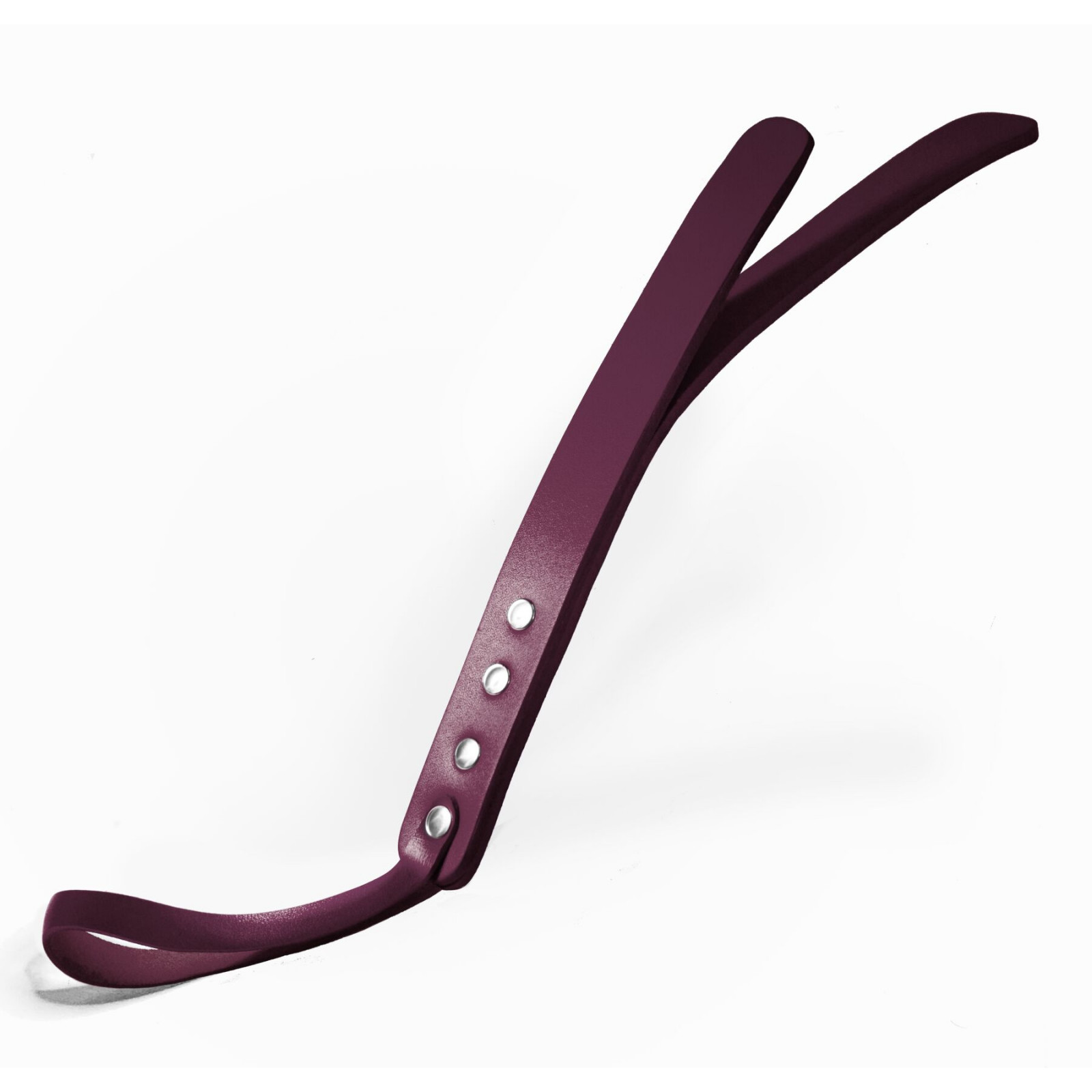 Паддл двошаровий Feral Feelings Leather Mini Paddle Burgundy, натуральна шкіра, burgundy