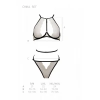 Комплект білизни Passion CHIKA SET, S/M, cream, топ, трусики — Переглянути зображення 5