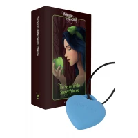 Мінівібратор «Сердечко» FairyGasm PleasureStone blue, 9 режимів, на шнурку — Переглянути зображення 1