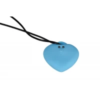 Мінівібратор «Сердечко» FairyGasm PleasureStone blue, 9 режимів, на шнурку — Переглянути зображення 3
