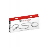 Металеві поножі Fetish Tentation Adjustable metal ankle cuffs — Переглянути зображення 4