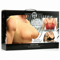 Накладні силіконові груди Master Series Perky Pair D-Cup Silicone Breasts — Переглянути зображення 5