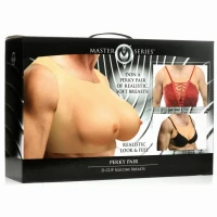 Накладні силіконові груди Master Series Perky Pair D-Cup Silicone Breasts — Просмотреть изображение 5