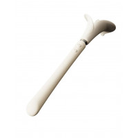 Роскошный вибромассажер Zalo – Calla Ivory White, двусторонний, 2 мотора