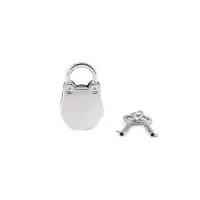 Замочок Liebe Seele Frog Shape Padlock Silver (2 шт) — Переглянути зображення 1