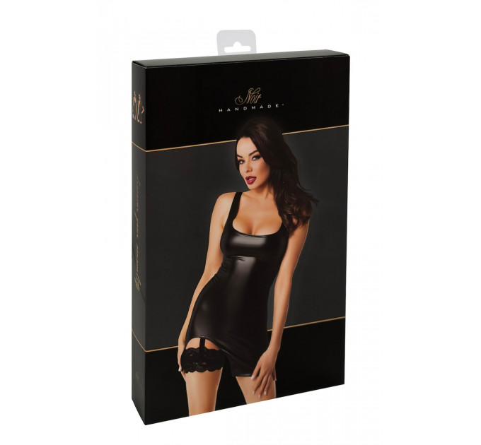 Сукня Noir Handmade F344 Powerwetlook dress with garter - L