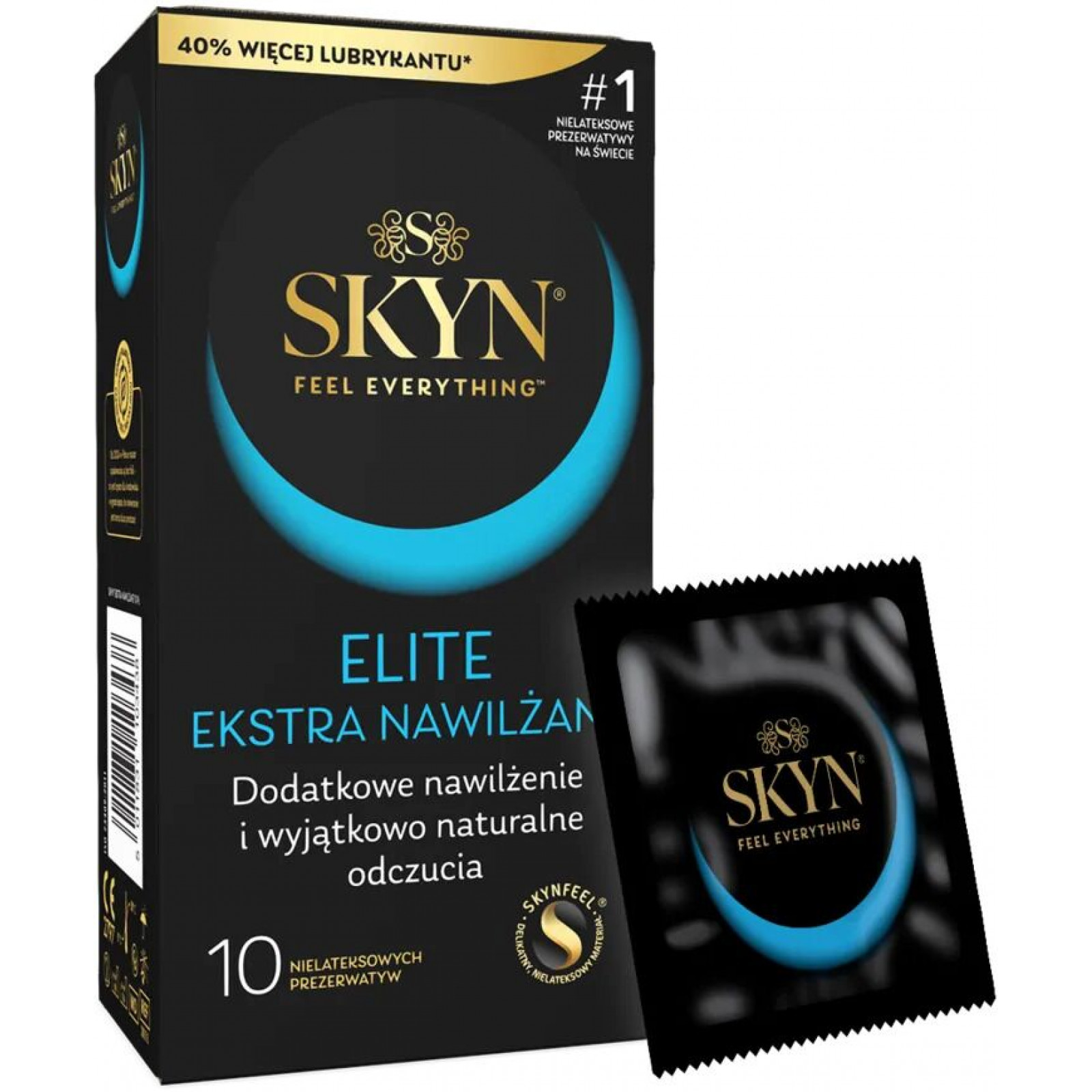 Безлатексні преміум-презервативи SKYN Elite Extra Lubricated 10 шт