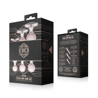 Набор анальных игрушек Rosy Gold - Metal Butt Plug Set 3 Pieces — Просмотреть изображение 8