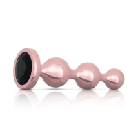 Набір анальних іграшок Rosy Gold - Metal Butt Plug Set 3 Pieces — Просмотреть изображение 3